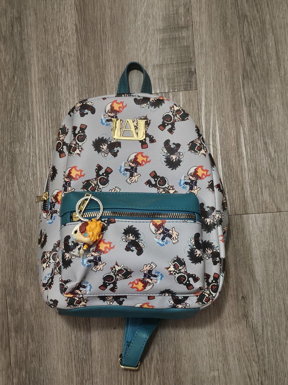 My Hero Academia Mini Backpack with Teal Trim